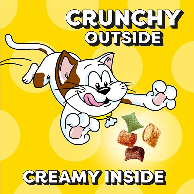 Temptations Cat Treat ShakeUps, Crunchy and Soft Cat Treats, Clucky Carnival, 2.47 oz. Pouches (Pack of 12)