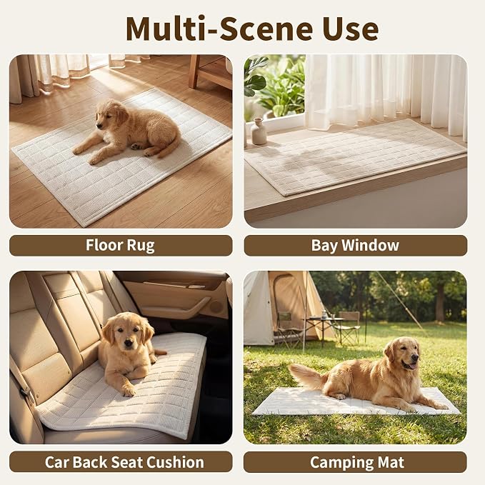 Velvet Couch Covers for Sectional Sofa Washable, Non-Slip L Shaped Sectional Couch Cover, Soft Pet Couch Covers for Sofa, Furniture Slipcovers for 3 Cushion Couch(1PC,35"x83",Beige White)