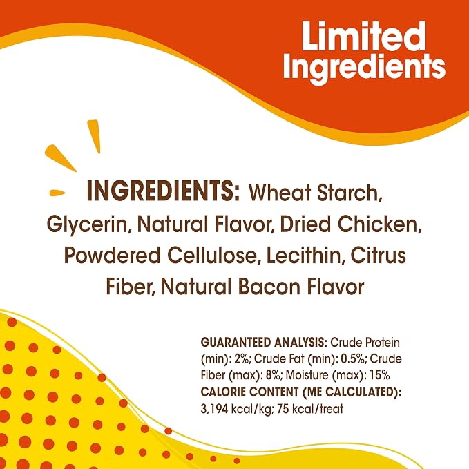 Nylabone Nubz Natural Dog Chew Treats for Small Dogs, Long Lasting Dog Chew Bones Made in USA, Chicken Flavor Breath Freshener Dental Chews, Small Dog Bones For Dogs Up to 25 lbs. (32 Count)