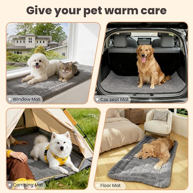 Couch Cover for Dogs Washable, Non Slip Couch Covers for 3 Cushion Sofa Pet Friendly, Fuzzy Pet Couch Cushion Covers for Dog,Thick,Soft for Sofa Protector (Dark Gray, 27.6" x 82.7"/70 x 210cm)