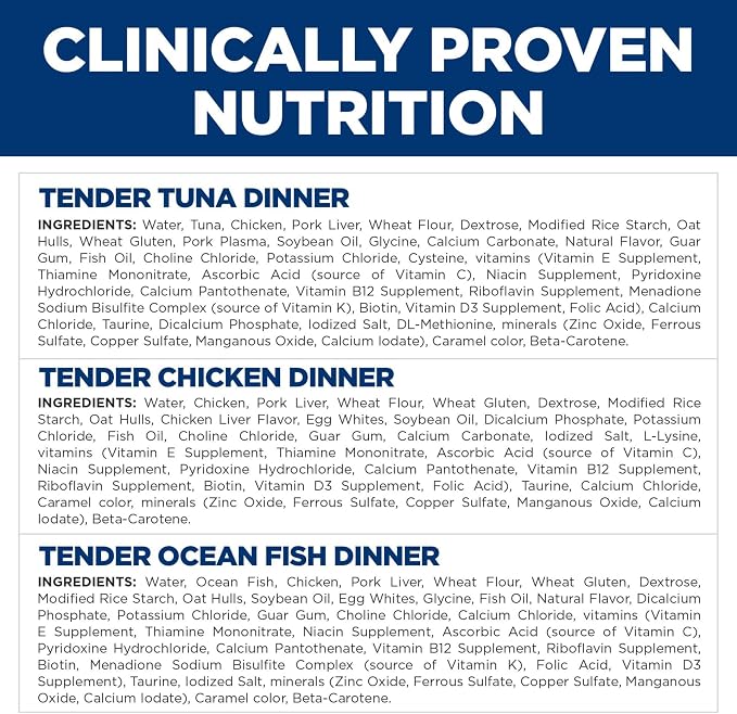 Hill's Science Diet Adult 1-6 Wet Cat Food Variety Pack, Chicken, Tuna, & Ocean Fish, 5.5 oz. Cans, 12-Pack