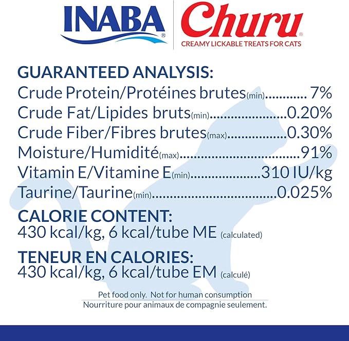 INABA Churu Cat Treats, Lickable, Squeezable Creamy Purée Cat Treat with Green Tea Extract & Taurine, 0.5 Ounces Each Tube, 20 Tubes, Chicken & Beef Variety Box
