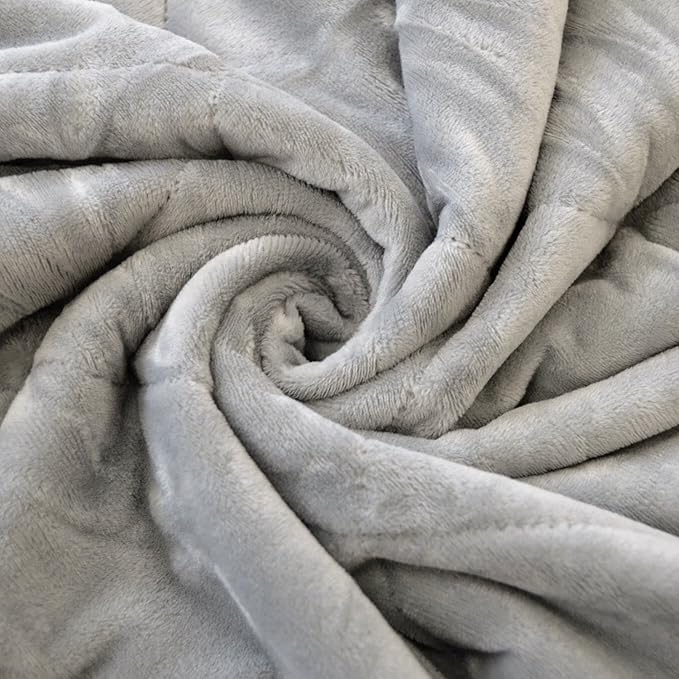 PetFusion Premium Dog & Cat Blanket | Ultra Soft, Available in Plush or Quilted; 2 Colors (Grey; Brown) | Perfect Blanket for Small Dogs & Large Dogs