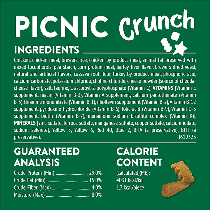 Purina Friskies Cat Treats, Party Mix Picnic Crunch - (Pack of 6) 6 oz. Pouches