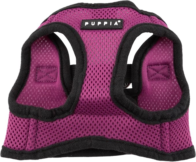 PUPPIA International Harness Soft B Vest, Medium, Purple