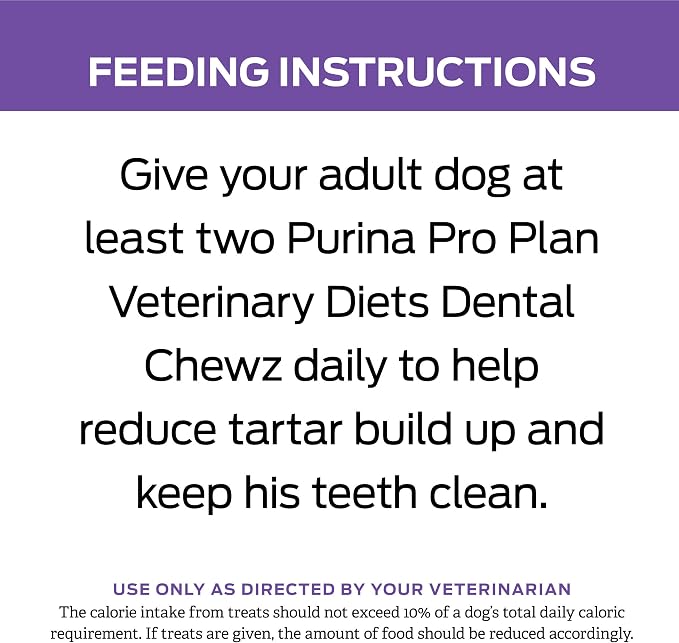 Pro Plan Veterinary Diets Dental Chewz Dog, 5 oz | Treats | Box | Pack of 2