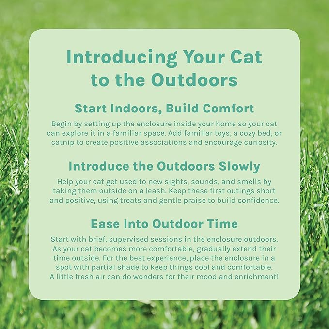 Kitty City Catio Outdoor 20' Cat Tunnel – 20‑Foot Cat‑Sized Play Tunnel, 11” Diameter, Modular Catio Connector for Cats & Small Pets