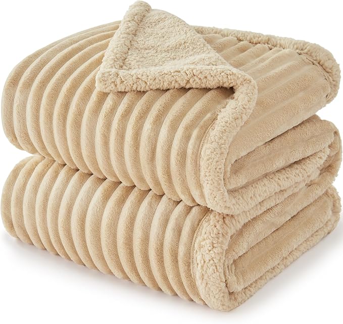 AIPERRO Waterproof Dog Blanket for Medium Dogs, Washable Soft Puppy Cat Blanket Flannel Cotton Velour for Sofa Couch Protector, Comfort & Security Reversible Bed Protection for Pet, 30"X40", Khaki