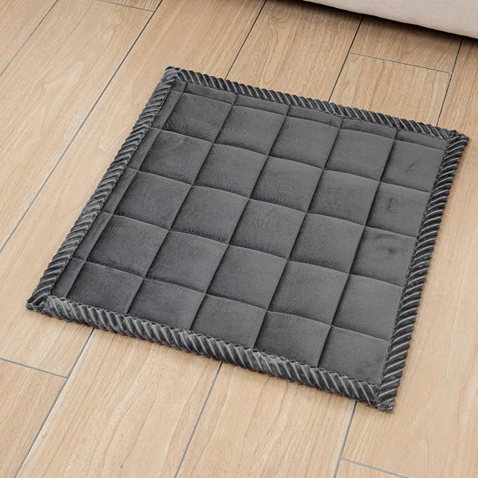 Couch Cover for Dogs Washable Pet Bed Fuzzy Pet Couch Covers Nonslip Couch Slipcover for Dogs, Kids, Pets Friendly Sofa Cover Loveseat Covers (Dark Gray, 21''x21''/Square)