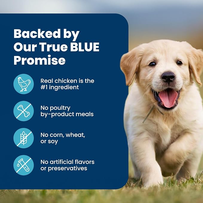 Blue Buffalo Life Protection Formula Chicken & Brown Rice Puppy Dry Dog Food with DHA & ARA, Supports Immunity with Antioxidant-Rich LifeSource Bits, Promotes Healthy Muscles & Strong Bones, 34 lbs.