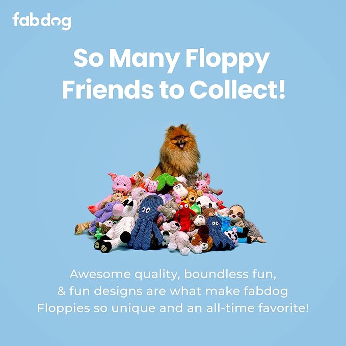 fabdog, inc. Floppy Pig Dog Toys (Small), Large Breeds