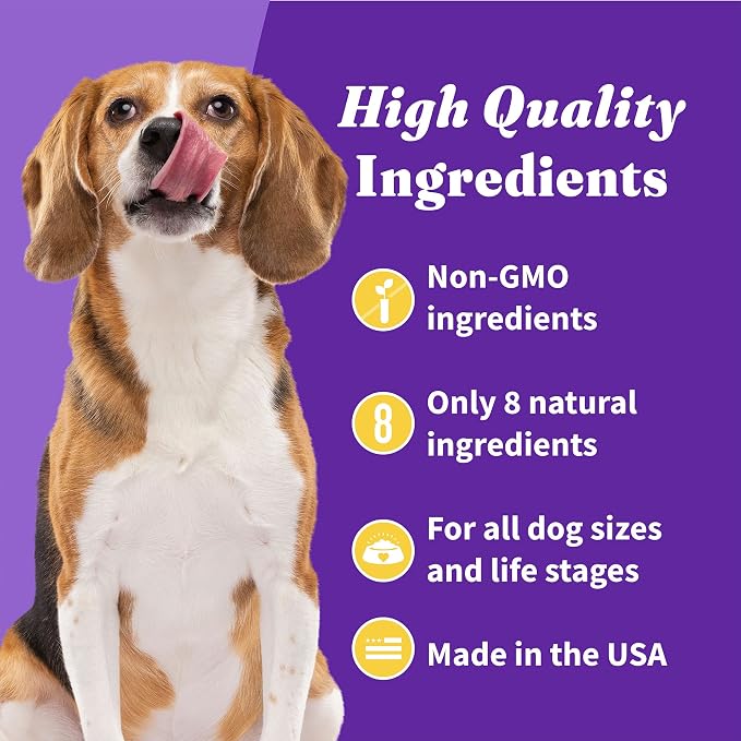 Halo Holistic Vegan Dog Treats, Plant-Based Dog Treat with Oats, Peanut Butter & Banana, Vegan Treat Pouch, 8 Oz Bag (Pack of 2)