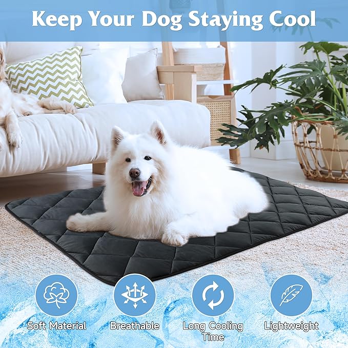28"x22" Dog Cooling Mat, Washable Cooling Mat for Dogs, Soft Blanket for Dogs, Cats and Puppies, Small