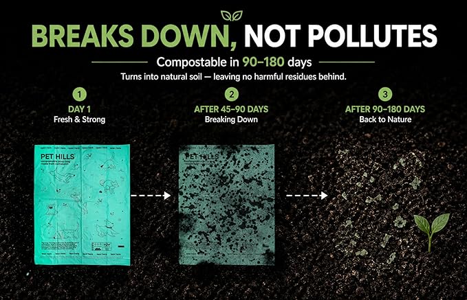 Heavy Duty Compostable Dog Poop Bags – 120 Count, Extra Thick 20 Micron, Leakproof & Unscented, Fits All Dispensers, Plant-Based Cornstarch, TÜV OK Compost HOME Certified
