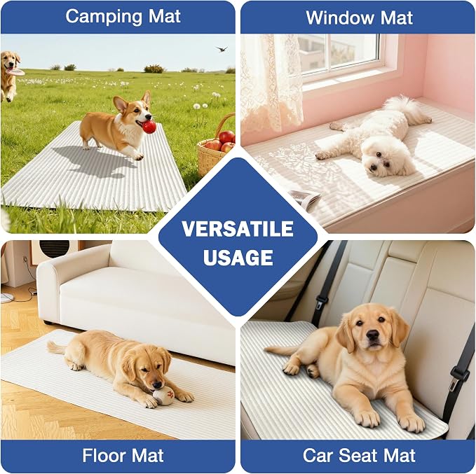 MYSKY HOME 100% Waterproof Couch Cover for Sectional Sofa, Couch Covers for Dogs Washable, Non Slip 2 Pieces Sofa Slipcover, L Shape Sofa Cover Furniture Protector for Pet, Cream, 35"x63"+35"x70.9"