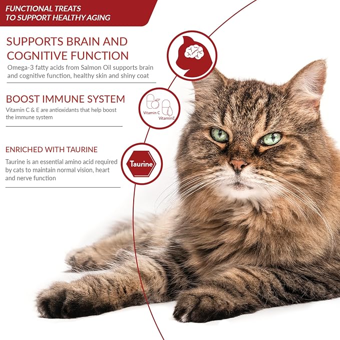 INABA Churu for Senior 10+, Creamy Lickable Cat Treats with Taurine, Vitamin E & C, 0.5 Ounces Each, 24 Tubes (4 per Pack), Tuna Recipe