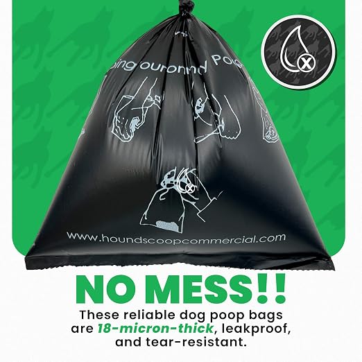 Bulk Case, 2000 Count Pet Waste Bags, Roll Format, Commercial-Grade Bags for Parks, HOAs & Residential Use, Dog Waste Station Bags, Compatible with Poop Station Dispensers