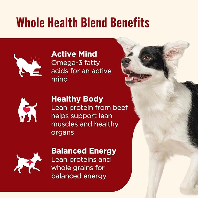 Nutrish Real Beef & Veggies Recipe Whole Health Blend Chunks in Gravy Wet Dog Food, 13 oz. Can, 12 Count, Packaging May Vary (Rachael Ray)