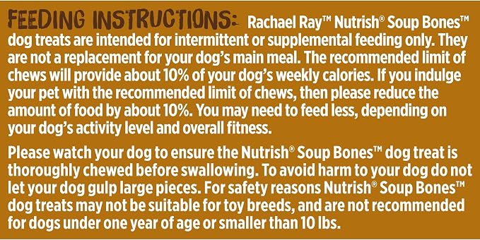 Nutrish Rachael Ray Soup Bones Long Lasting Dog Chews Variety Pack, 22 Count (Pack of 2)