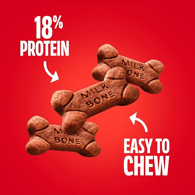 Milk-Bone Soft & Chewy Dog Treats, Made with Real Beef & Filet Mignon, 25 Ounce Canister