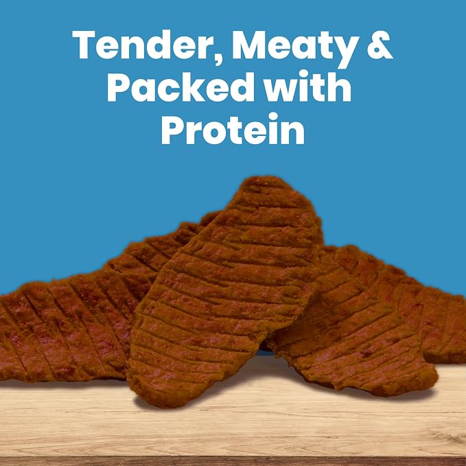 Blue Buffalo Nudges Steak Jerky Cuts Natural Dog Treats, Tender & Meaty Dog Snacks, Healthy Reward or Training Treat, Made in the USA with Beef, No Artificial Preservatives, 16 oz.