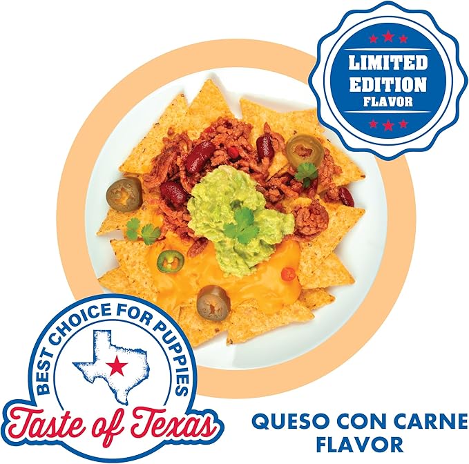 N-Bone Puppy Teething Rings Taste of Texas Queso Con Carne Flavor 3 Count (Pack of 2)