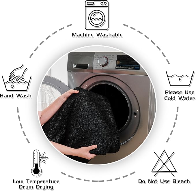 MEETSKY Black Couch Covers for 3 Cushion Couch Sofa Recliner Couch Cover L Shape Sofa Cover Sofa Slipcovers Washable Thick Couch Protector for Pets,Kids, 91" x 118", Black