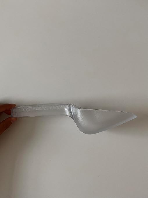 Rubbermaid Commercial Products Plastic Utility Ice Scooper, 6-ounce, Clear, Dishwasher Safe Kitchen Scoop for Weddings/Bar/Ice Bucket/Kitchen/Popcorn