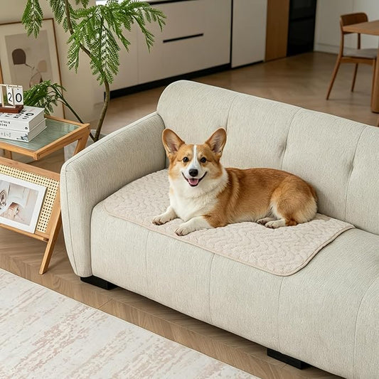 Waterproof Dog Blanket Reversible, Leakproof Pet Blanket for Large Dogs, Soft Furniture Sofa Couch Cover Protector Washable, Fleece Cat Throw Bed, Reversible Washable Soft Plush