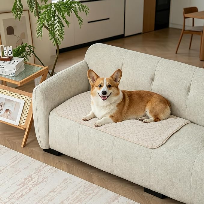 Waterproof Dog Blanket Reversible, Leakproof Pet Blanket for Large Dogs, Soft Furniture Sofa Couch Cover Protector Washable, Fleece Cat Throw Bed, Reversible Washable Soft Plush