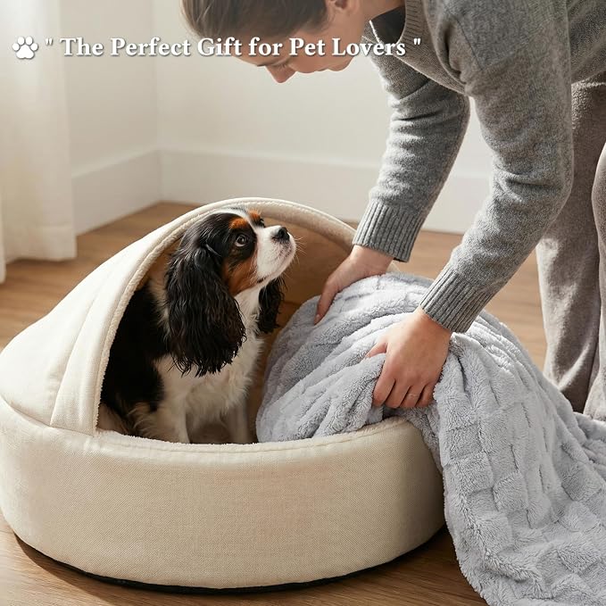 David's Home Large Dog Blankets Washable Pet Bed Cover Twin Size, Soft Fluffy Fuzzy Cat Puppy Blanket with Premium 300GSM Fleece for Pet Kitten Doggy, Light Grey, 66 * 90"