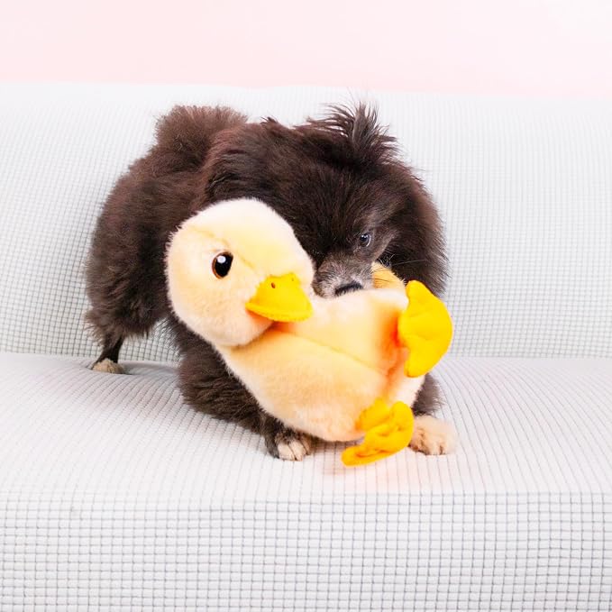 KONG Toughz Durable Plush Dog Toy - Long-Lasting Soft Chew Toy for Aggressive Chewers, Safe & Interactive for Dogs (Duck)