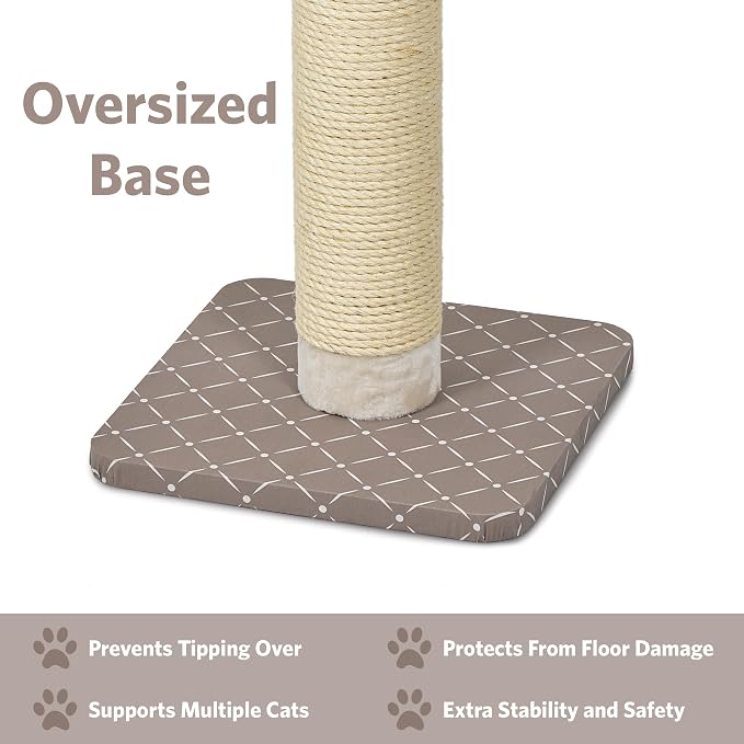 Midwest Homes for Pets, Forte Cat Scratching Post 41 inches Tall, Mushroom Diamond Model 135F-MRD