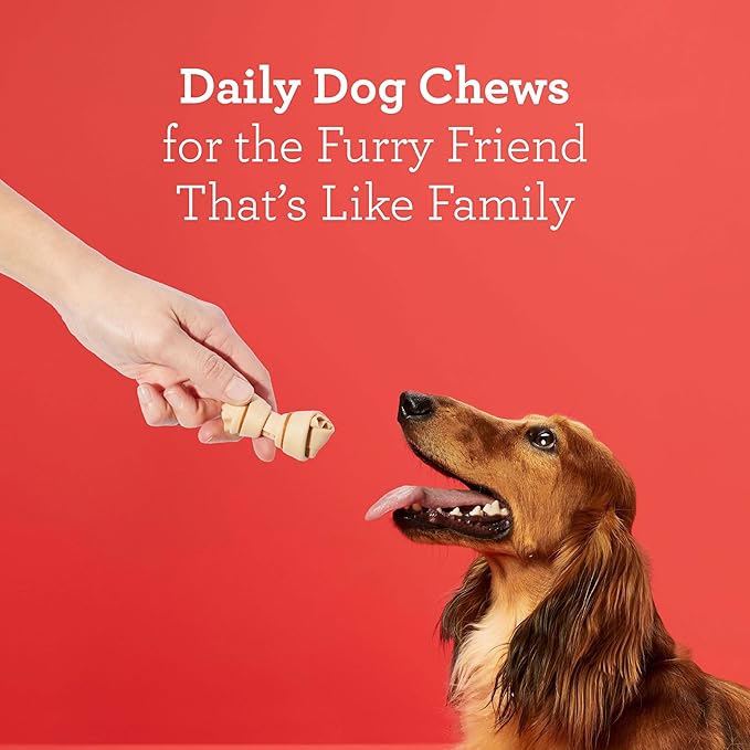 DreamBone Chicken Mini Bone Dog Treats, Daily Rawhide-Free Chew, Digests Safely and Completely, With Real Protein, Chicken and Veggies, 24 count