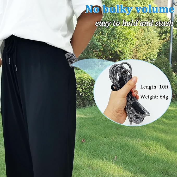 WYuZe Reflective X-Small Dog Leash 6/10/15 FT, Thin 1/5" Lightweight Rope Leash for Puppy Training, Walking Leads for Cats Chihuahua Maltese Small Pets Up to 15lb (10FT, Black)