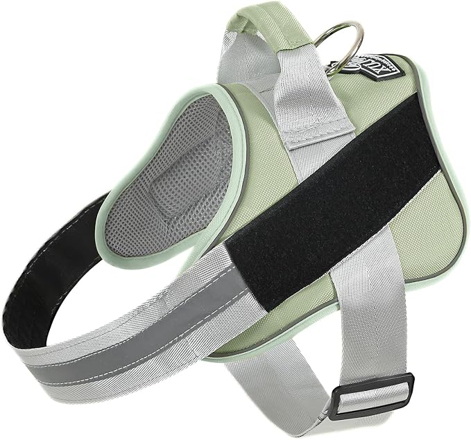 Dog Harness, No-Pull Reflective Dog Vest, Breathable Adjustable Pet Harness with Handle for Outdoor Walking - No More Pulling, Tugging or Choking
