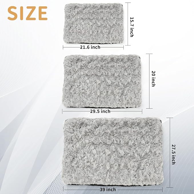 NAMOTEK Self-Warming Cat Bed Indoor/Outdoor Super Soft Self Heating Pet Mat Washable Thermal Pad for Cat & Dog 21x15.7 inch