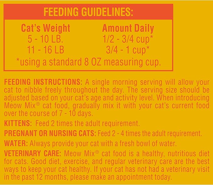Meow Mix Original Choice Dry Cat Food, 6.3 Pound Bag (Pack of 2)