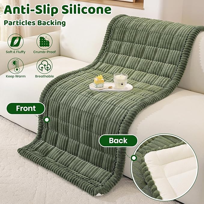 Royhom Couch Cover for Dogs Washable, Soft Thick Pet Couch Covers for Sofa, Pawcart Couch Protector Pet Friendly, Furniture Covers Dog Mat for Couches and Sofas (Green, 35.4 x 47.2 Inch)