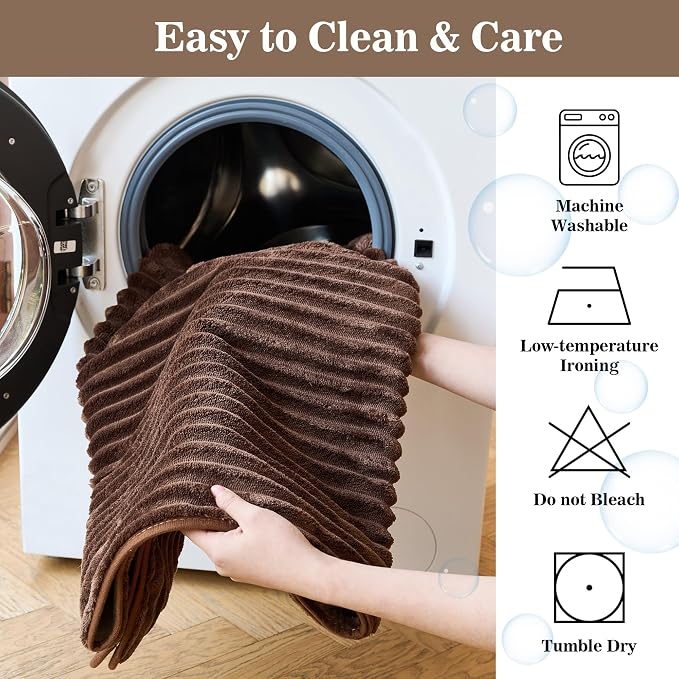MYSKY HOME 100% Waterproof Couch Cover, Couch Covers for Dogs Washable, Non Slip Couch Covers for 2 Cushion Sofa Pet Friendly, Sofa Covers Slipcovers Furniture Protector Dog Bed Cover, Brown, 35"x63"