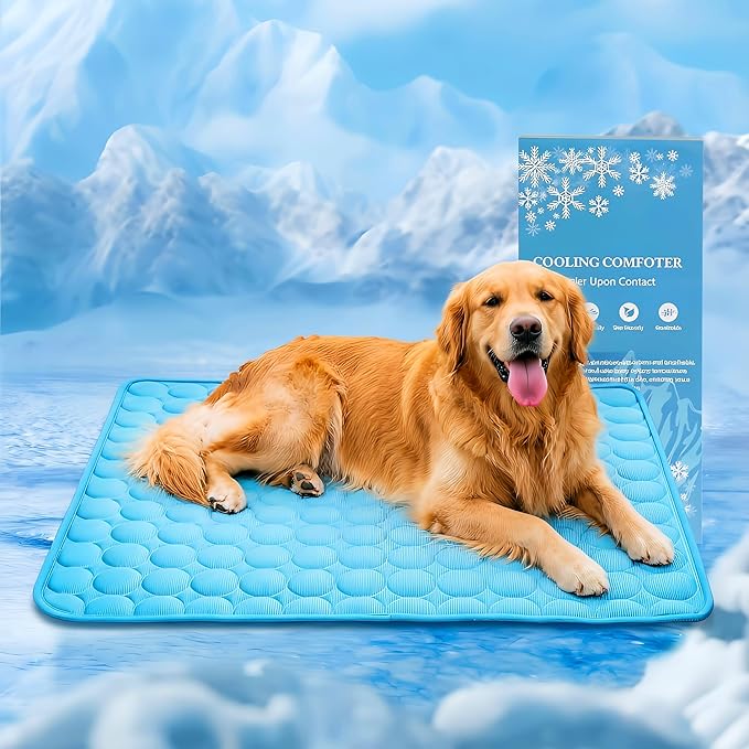 Dog Cooling Mat Arc-Chill Cooling Dog Bed Mats, Q-Max>0.4 Washable Pet Cooling Pad Breathable Cooling Mat for Dogs & Cats Indoor & Outdoor Car Seats