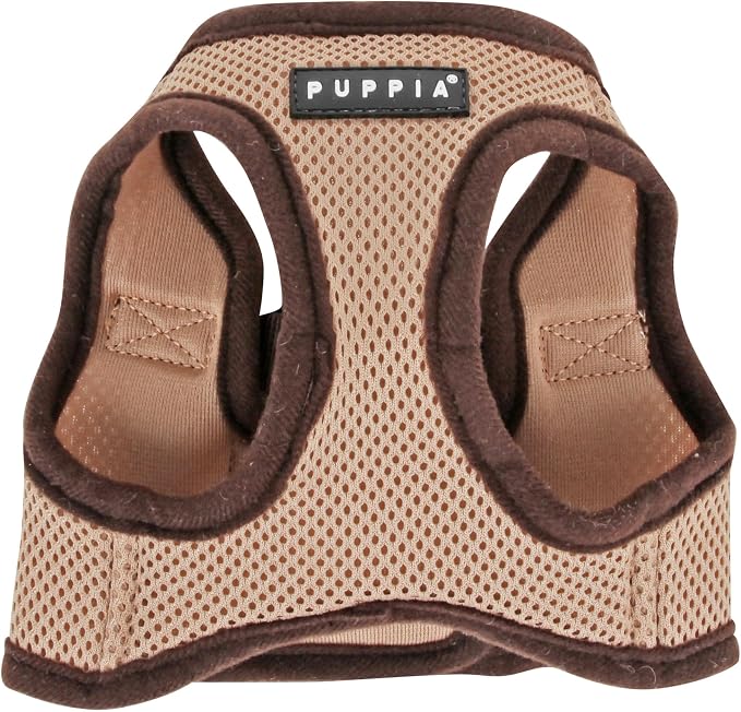 PUPPIA International Harness Soft B Vest, Small, Beige