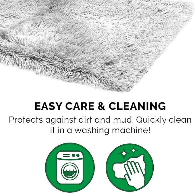 Furhaven Waterproof Throw Blanket for Dogs & Indoor Cats, Washable - Shaggy Plush Calming Long Faux Fur & Velvet Dog Blanket - Mist Gray, XL