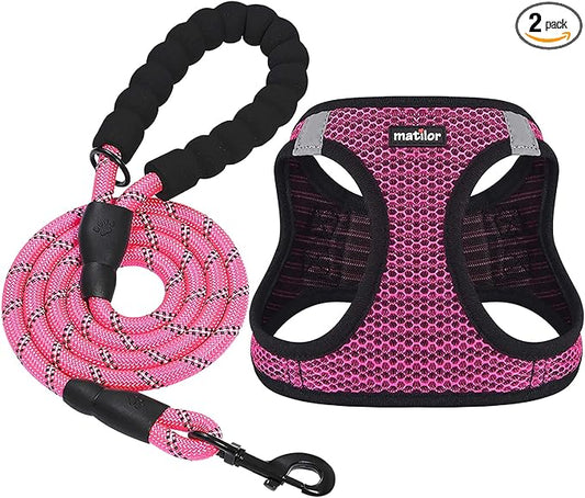 Dog Harness Step-in Breathable Puppy Cat Dog Vest Harnesses for Small Medium Dogs
