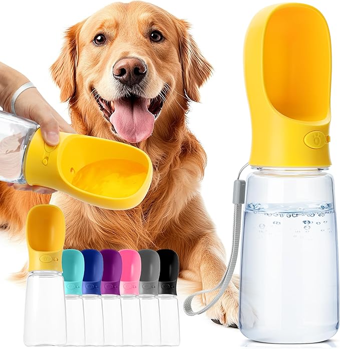 Mr. Pen- Portable Dog Water Bottle, 19 oz, Large, Leak Proof Puppy Water Dispenser with Drinking Feeder for Pets, Outdoor Walking, Hiking, Travel, Not Dishwasher Safe