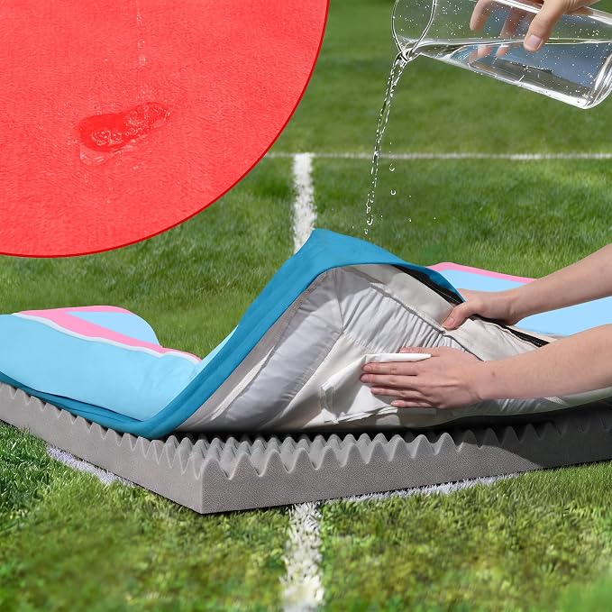 Comfort Expression Orthopedic Dog Bed for Extra Large Dogs 42x30 Inch, Waterproof Egg Crate Foam XL Pet Bed with Bolsters, Dog Couch with Washable Cover & Non-Slip Bottom, Atlanta
