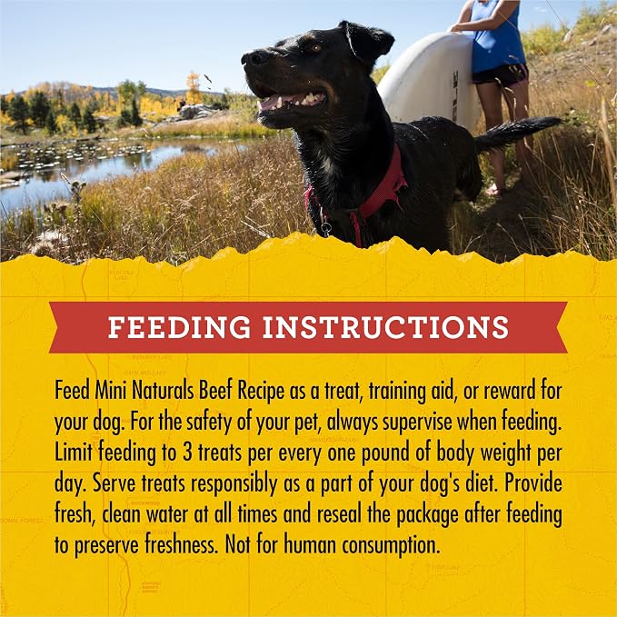 Zuke’s Mini Naturals Soft And Chewy Dog Treats For Training Pouch, Natural Treat Bites With Beef Recipe - 6 oz. Bag