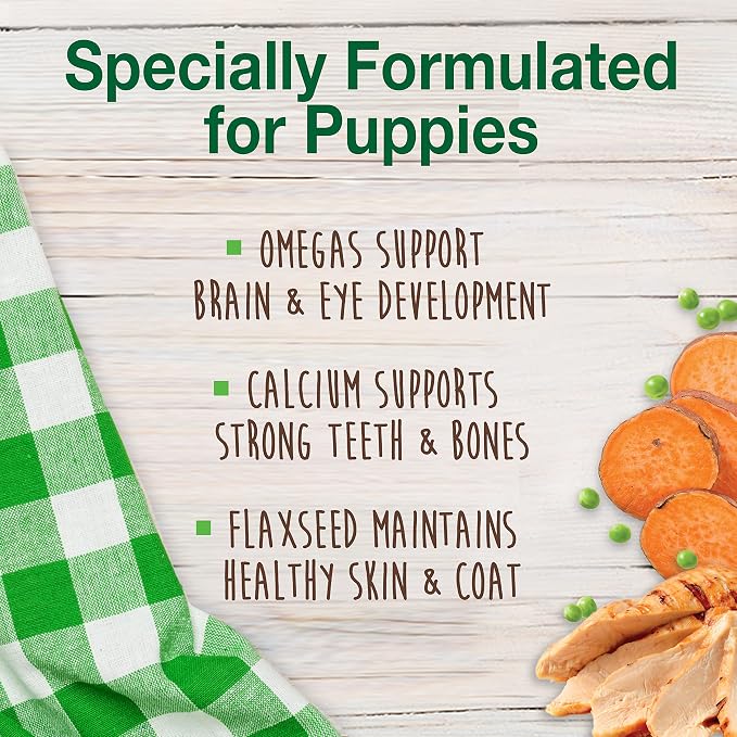 Nylabone Healthy Edibles Natural Puppy Chews Long Lasting Treats for Puppies, Turkey & Sweet Potato Flavor, Small/Regular (8 Count)