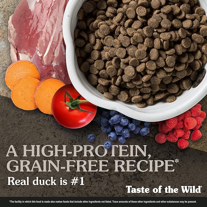 Taste of the Wild Wetlands Adult High Protein Grain-Free Recipe with Roasted Fowl Dry Dog Food 28lb