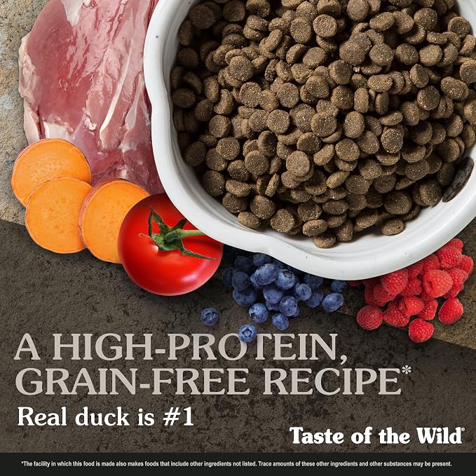 Taste of the Wild Wetlands Adult High Protein Grain-Free Recipe with Roasted Fowl Dry Dog Food 5lb